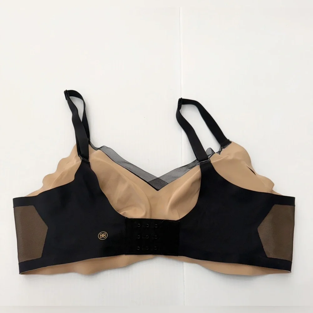 Honeylove Crossover Black and Tan Women's Intimate Bra - XL - Picture 3 of 8